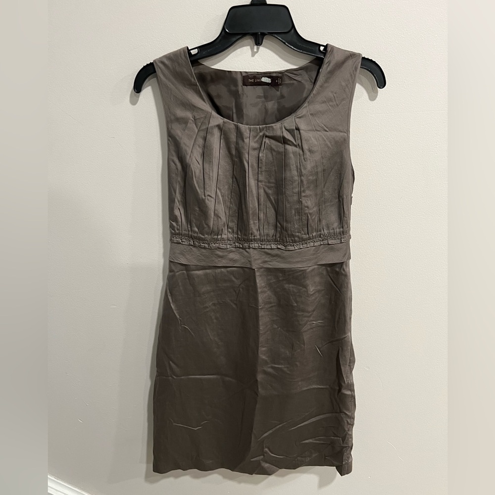 The limited smooth sateen mini dress
